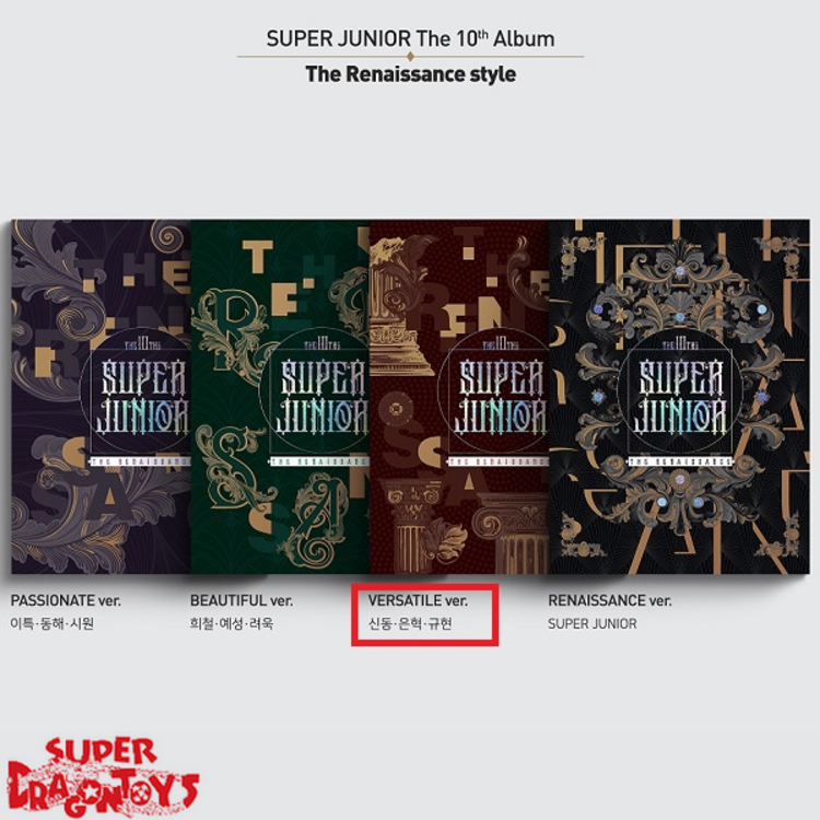 SUPER JUNIOR (슈퍼주니어) - THE RENAISSANCE - [THE RENAISSANCE STYLE] VERSION - 10TH MINI ALBUM