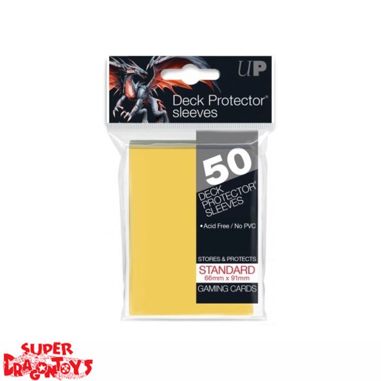 TCG - DECK PROTECTOR SLEEVES [YELLOW] - STANDARD SIZE
