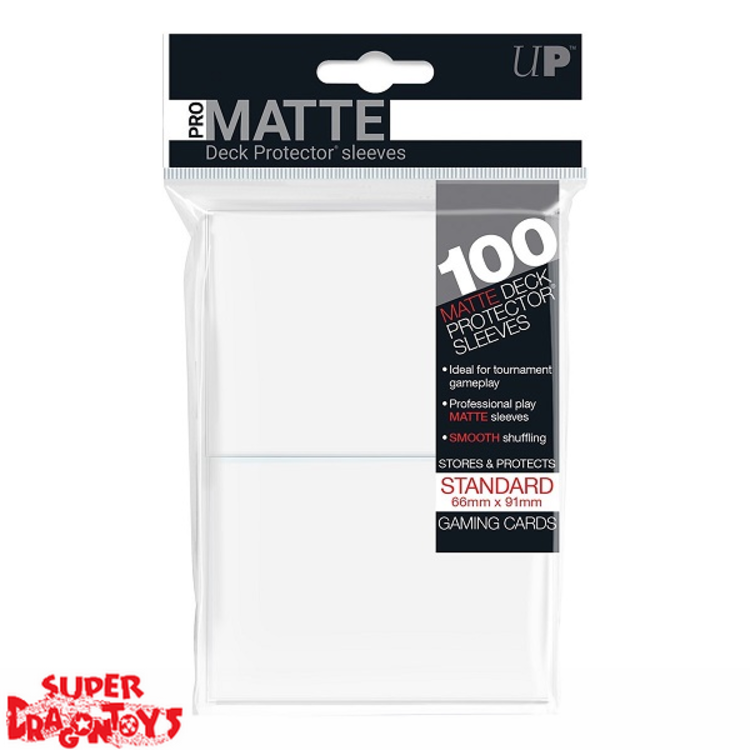 TCG - [PRO MATTE] DECK PROTECTOR 100 SLEEVES [WHITE] - STANDARD SIZE