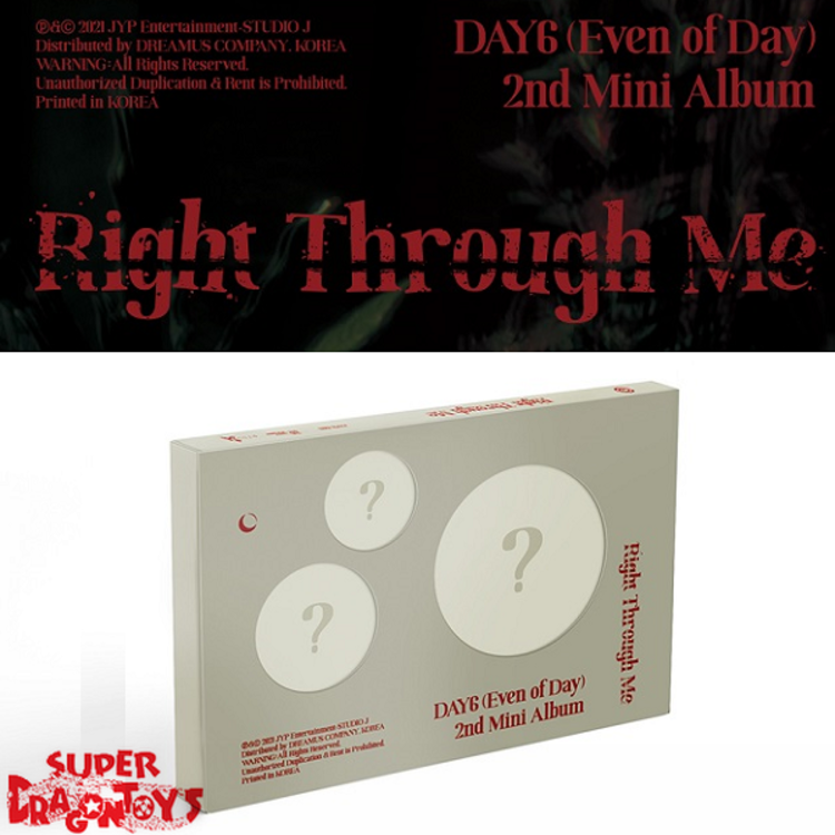 DAY6/EVEN OF DAY (데이식스) - RIGHT THROUGH ME - 2ND MINI ALBUM
