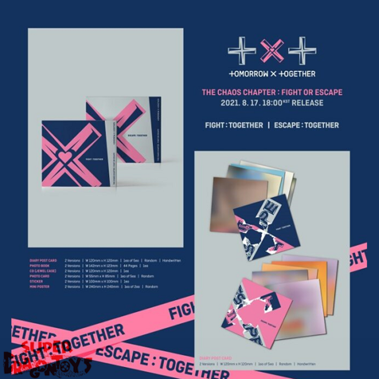 TXT (투모로우바이투게더) - THE CHAOS CHAPTER : FIGHT OR ESCAPE - [JEWEL CASE] - MINI ALBUM