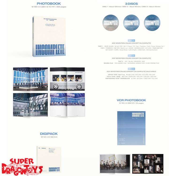 SEVENTEEN (세븐틴) - 2021 ONLINE CONCERT [IN-COMPLETE] - [3DVD] PACKAGE