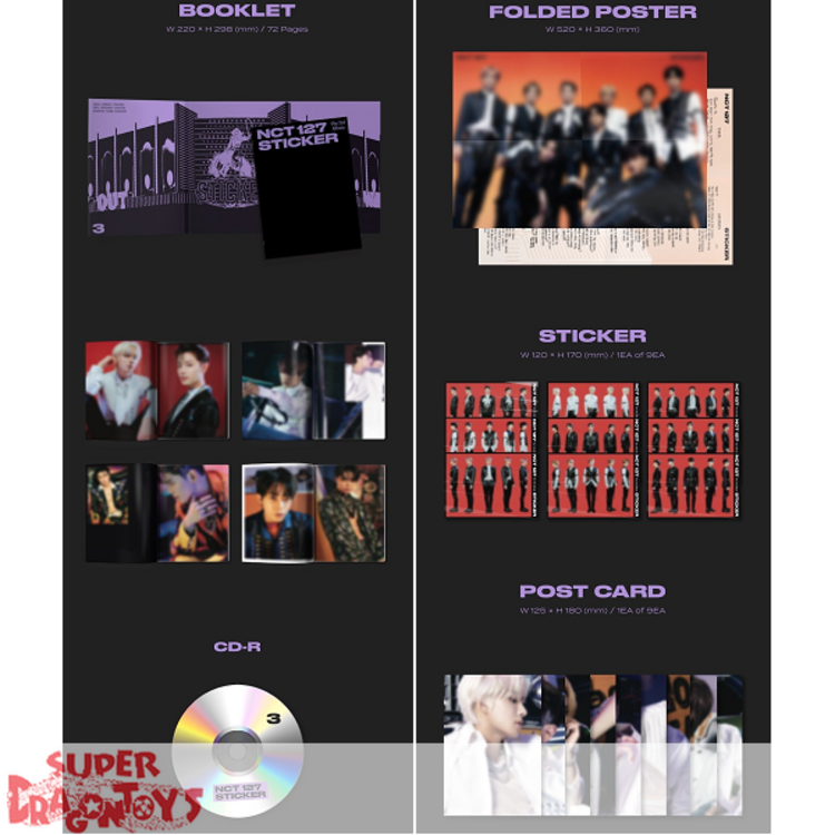 NCT 127 - STICKER - [PHOTOBOOK VERSION] - 3RD ALBUM
