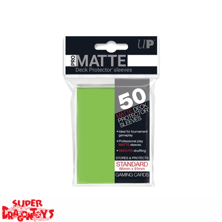 ULTRA PRO - [MATTE] DECK PROTECTOR SLEEVES [LIGHT GREEN] - STANDARD SIZE