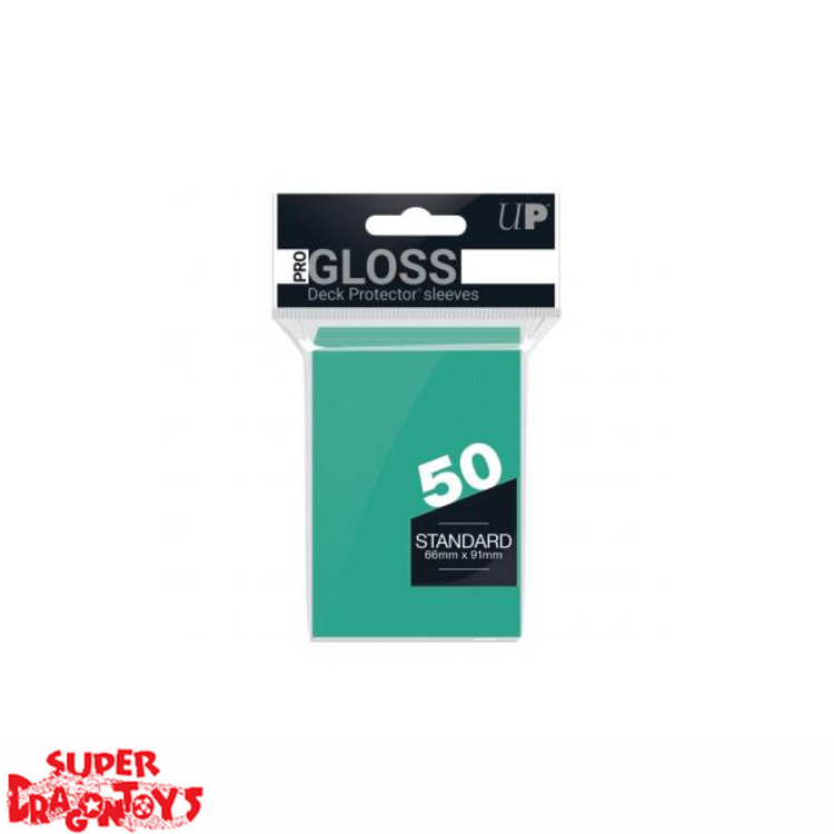 ULTRA PRO - [GLOSS] DECK PROTECTOR SLEEVES [AQUA] - STANDARD SIZE