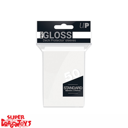 ULTRA PRO - [GLOSS] DECK PROTECTOR SLEEVES [WHITE] - STANDARD SIZE