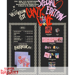 ITZY (있지) - CRAZY IN LOVE [SPECIAL EDITION] - [PHOTOBOOK VER.] - THE 1ST ALBUM