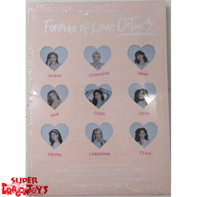TWICE (트와이스) - FORMULA OF LOVE [O+T=<3] - 3RD ALBUM