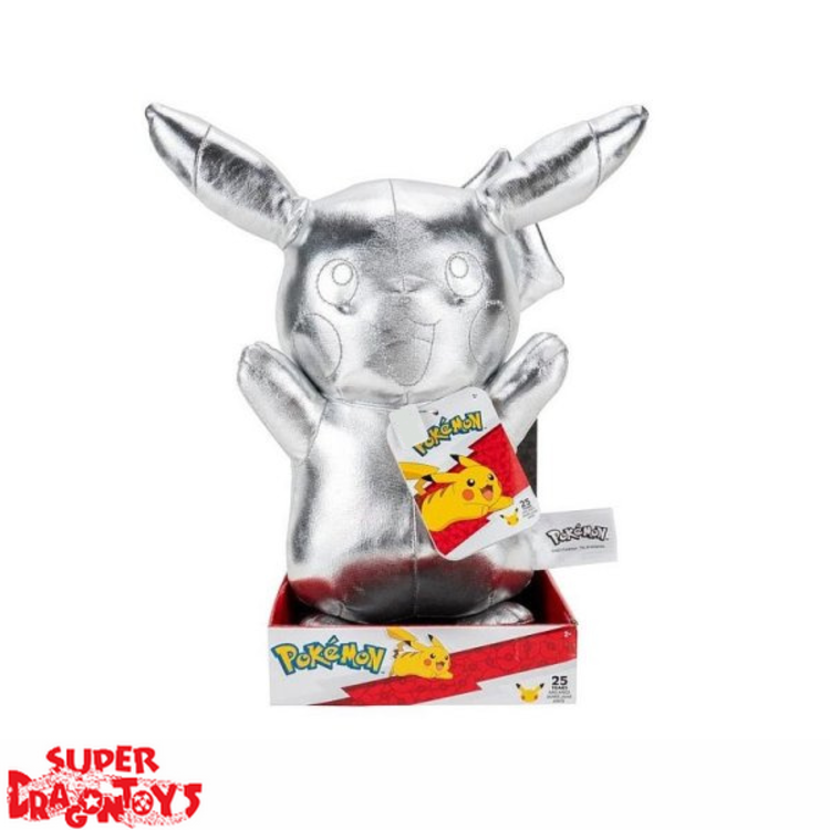 POKEMON - PIKACHU [SILVER / 30CM] - "25TH ANNIVERSARY" PLUSH [LIMITED EDITION]