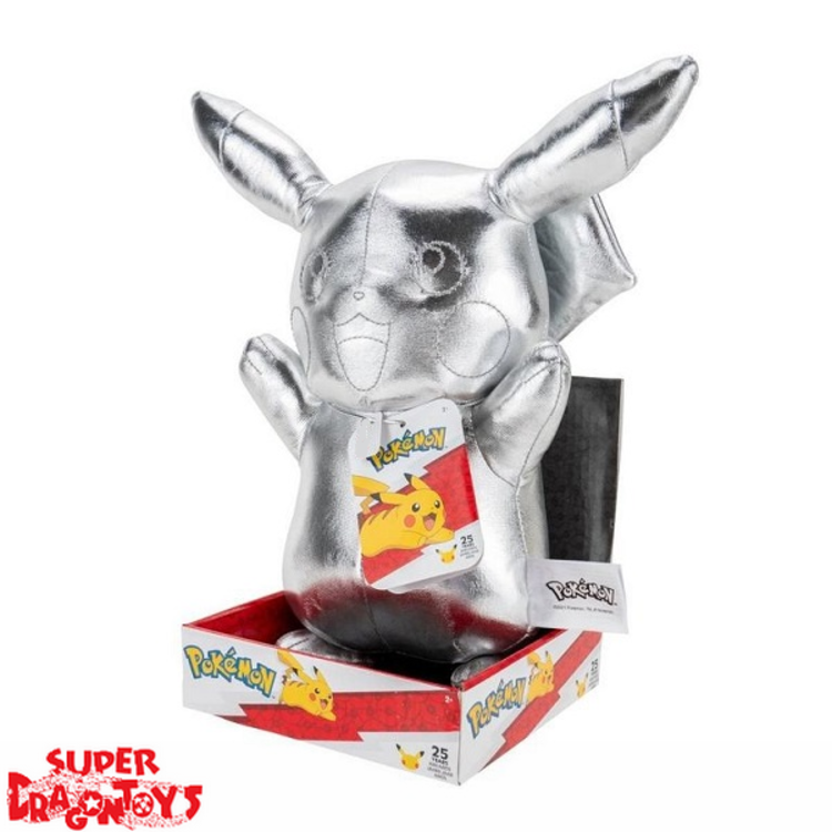 POKEMON - PIKACHU [SILVER / 30CM] - "25TH ANNIVERSARY" PLUSH [LIMITED EDITION]