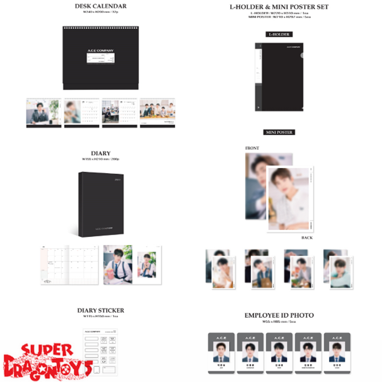 A.C.E (에이스) - [A.C.E COMPANY] 2022 SEASON'S GREETINGS - [DESK CALENDAR + GOODIES] PACKAGE
