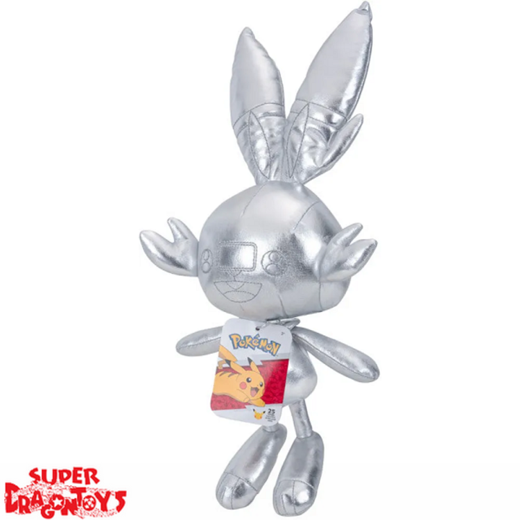 POKEMON - SCORBUNNY [SILVER / 20CM] - "25TH ANNIVERSARY" PLUSH [LIMITED EDITION]