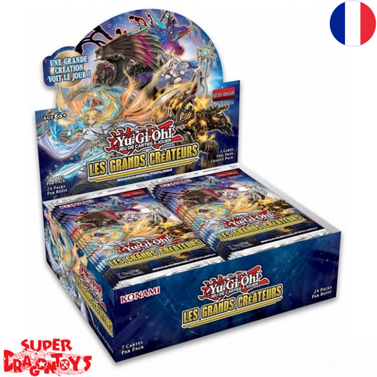 KONAMI YUGIOH TCG - DISPLAY [24 BOOSTERS] "LES GRANDS CREATEURS" - EDITION FRANCAISE