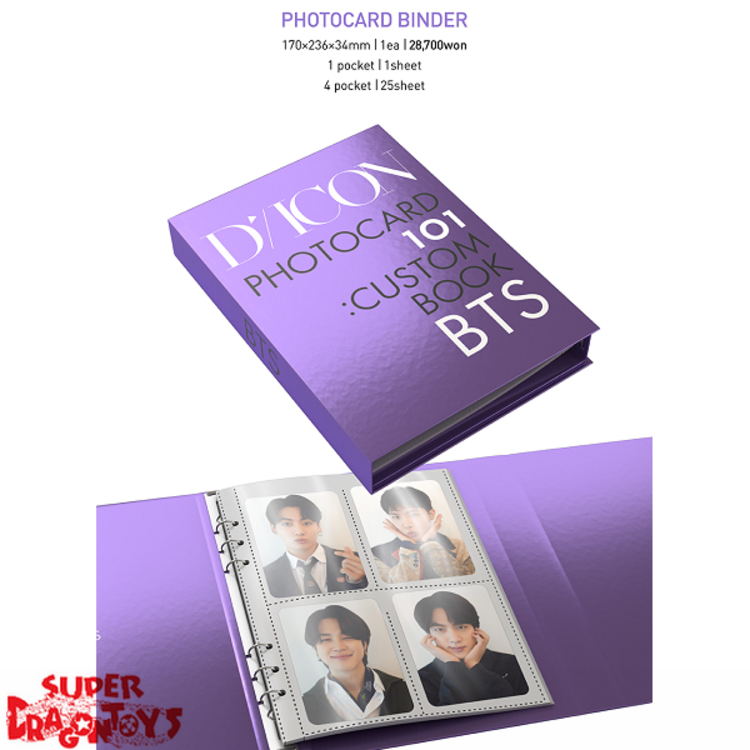BTS (방탄소년단) - [D/ICON] PHOTOCARD 101 : CUSTOM BOOK - [BEHIND BTS SINCE 2018 / 20218-2021 (IN USA)]
