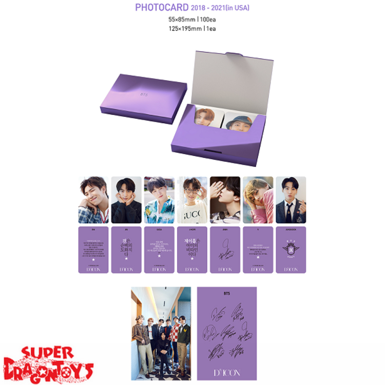 BTS (방탄소년단) - [D/ICON] PHOTOCARD 101 : CUSTOM BOOK - [BEHIND BTS SINCE 2018 / 20218-2021 (IN USA)]