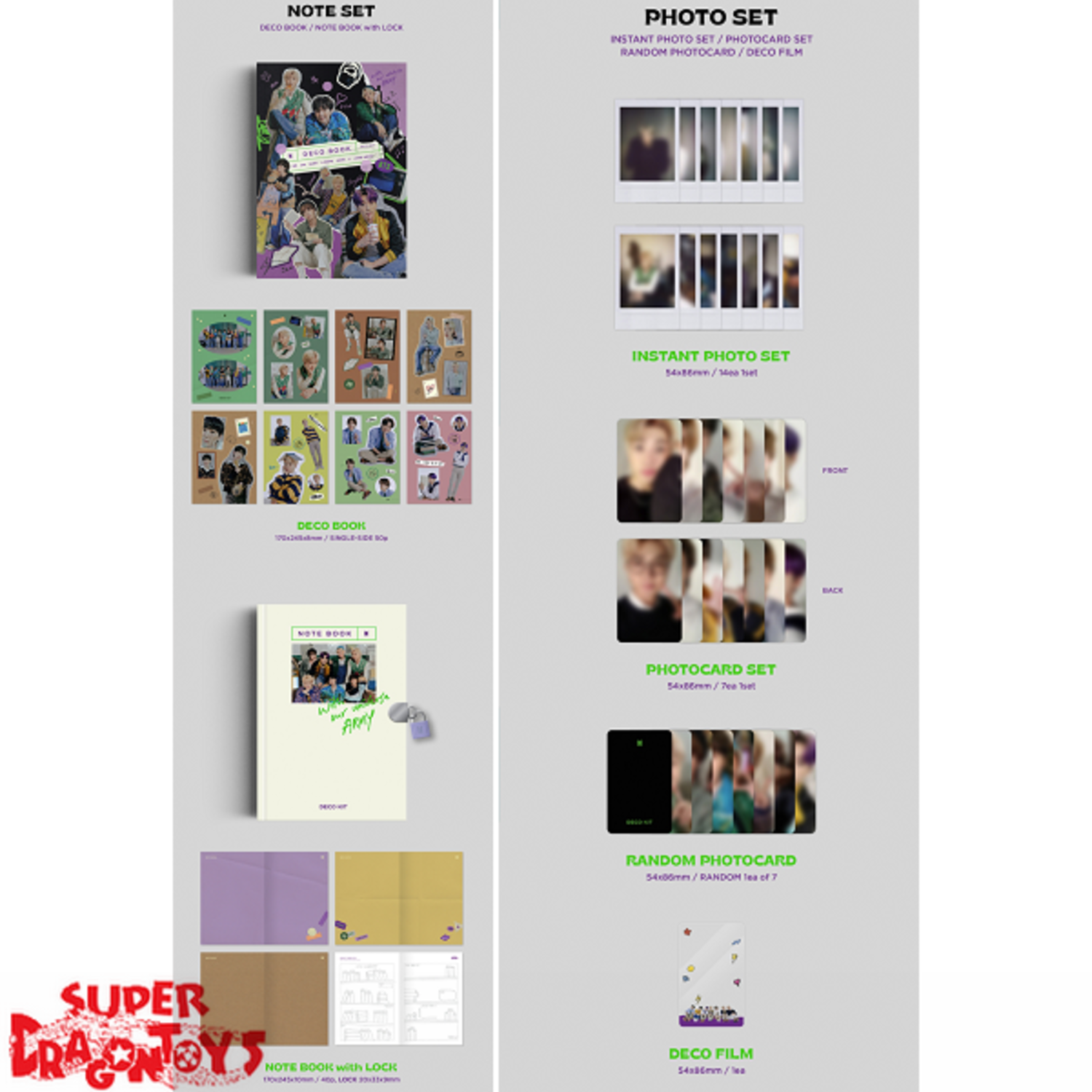 BTS Photocards Deco Kit All Sets – JustBTSArt