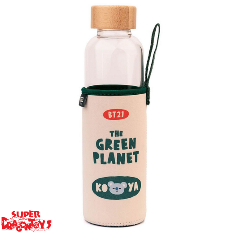 BT21 - BOUTEILLE EN VERRE "THE GREEN PLANET" - [KOYA]