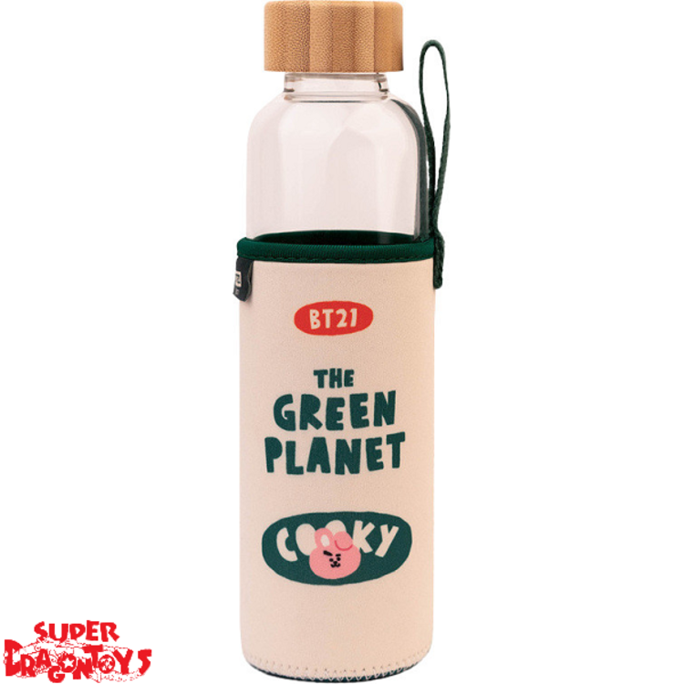 BT21 - BOUTEILLE EN VERRE "THE GREEN PLANET" - [COOKY]