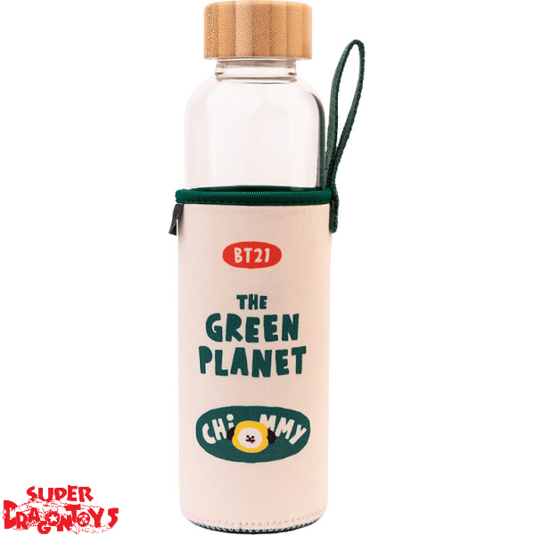 BT21 - BOUTEILLE EN VERRE "THE GREEN PLANET" - [CHIMMY]