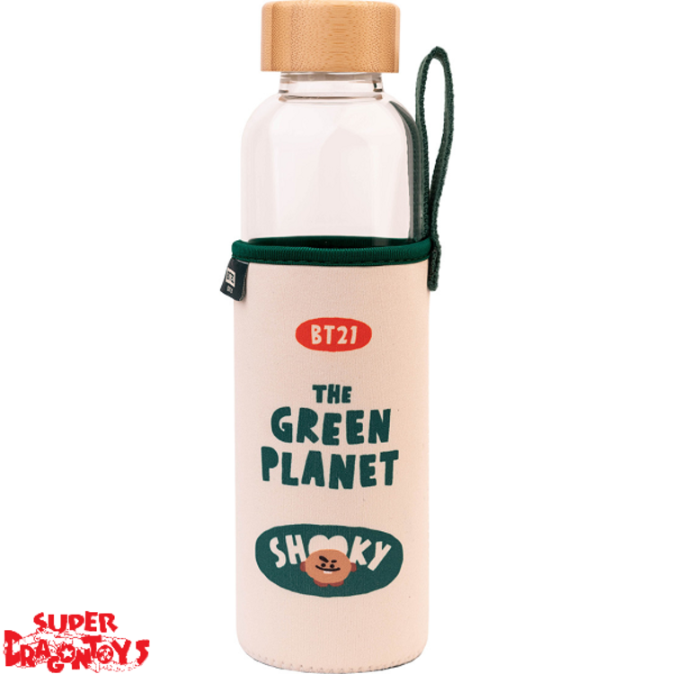 BT21 - BOUTEILLE EN VERRE "THE GREEN PLANET" - [SHOOKY]