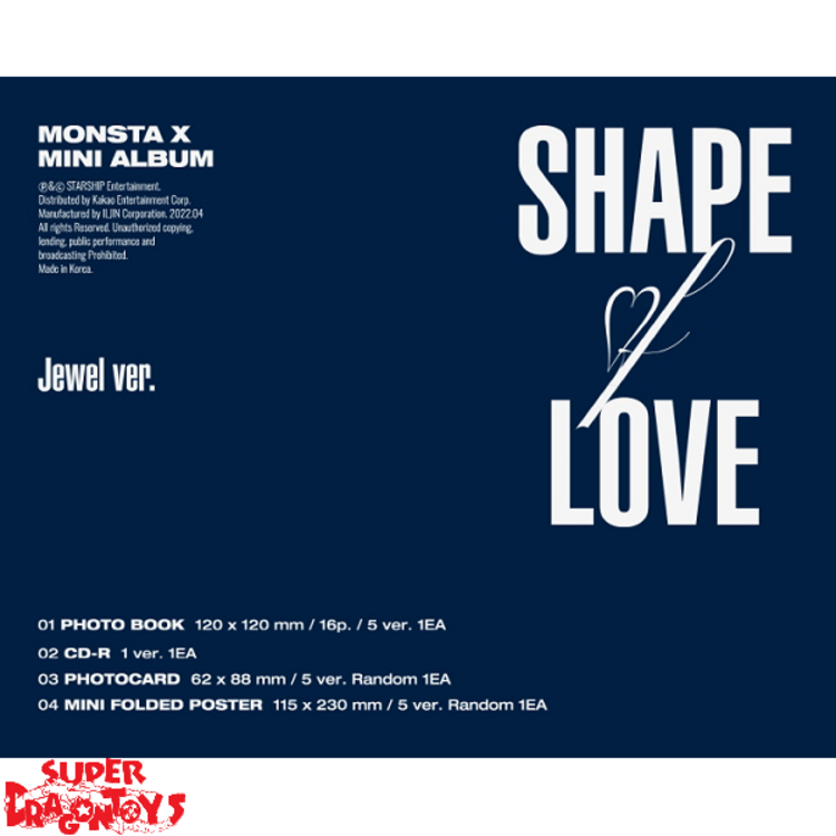 MONSTA X (몬스타엑스) - SHAPE OF LOVE - [JEWEL CASE] - 11TH MINI ALBUM