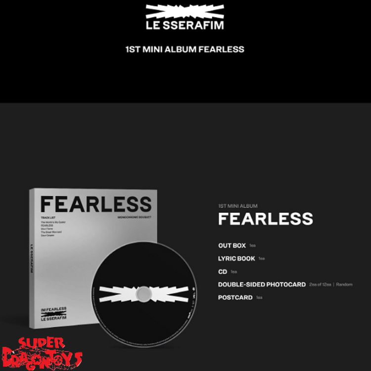 Le Sserafim 르세라핌 Fearless [monochrome Bouquet Digipack Ver ] 1st Mini Album