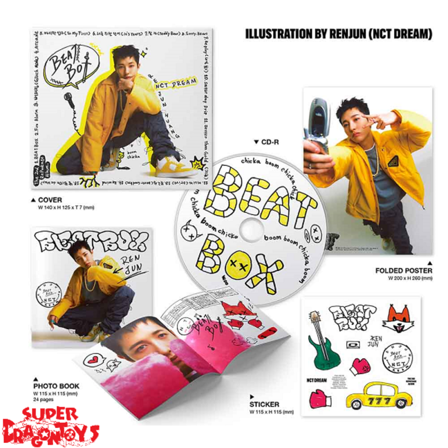 nct dream beatbox アルバム 全4種 チソンフォトカード4種 nct dream