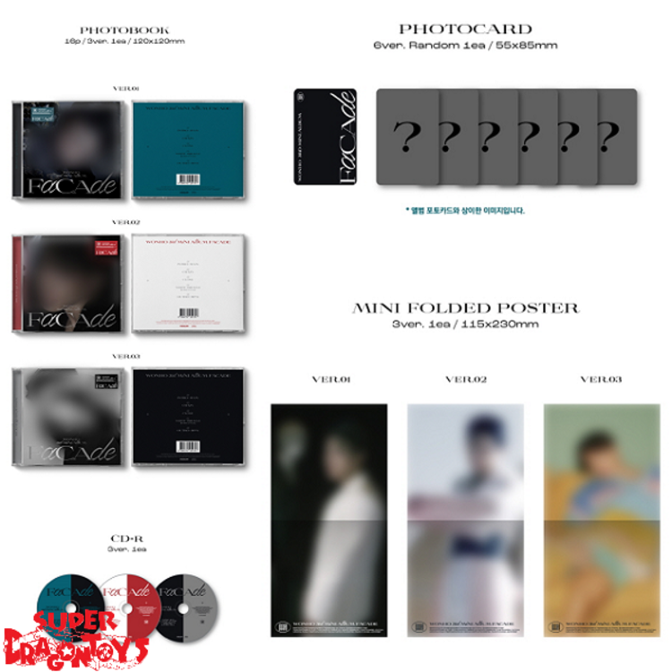 WONHO (원호) - FACADE - [JEWEL VERSION] - 3RD MINI ALBUM