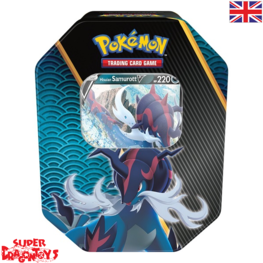 POKEMON TCG - TIN BOX [DIVERGENT POWERS] "HISUIAN SAMUROTT V" - ENGLISH EDITION