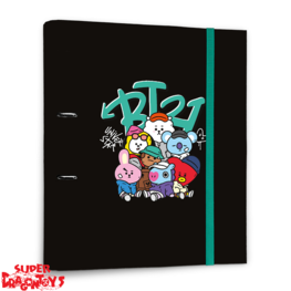 BTS - CLASSEUR DEUX ANNEAUX  "UNIVERSTAR - STREET MOOD" - BT21 COLLECTION