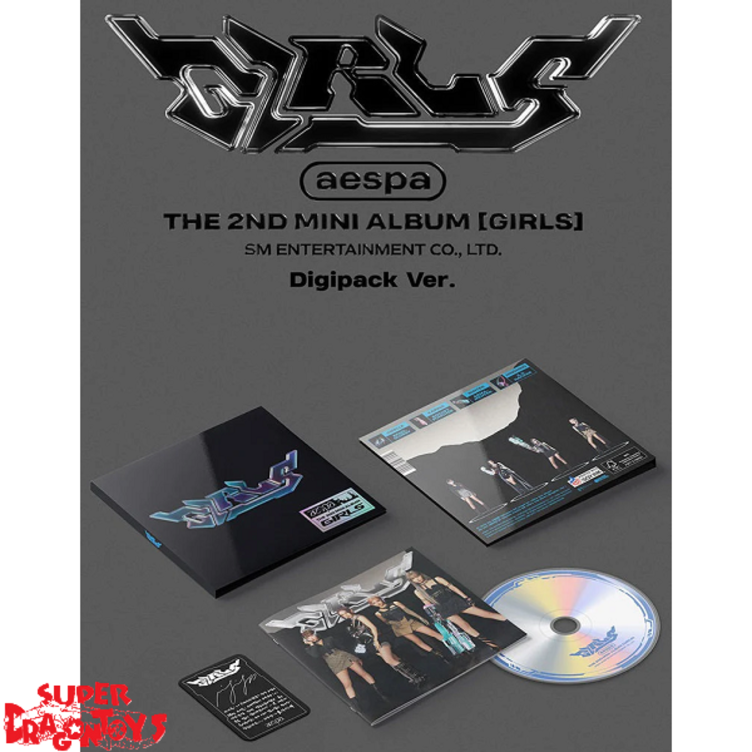 aespa Girls Digipack ver 未開封品 Target DIGIPACK Ver. ) AESPA - GIRLS 2nd Mini Album ( Rocket Puncher Ver