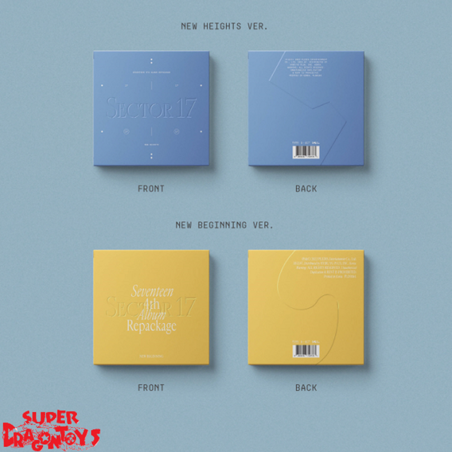 SEVENTEEN (세븐틴) - SECTOR 17 - 4TH [REPACKAGE] ALBUM - SUPER
