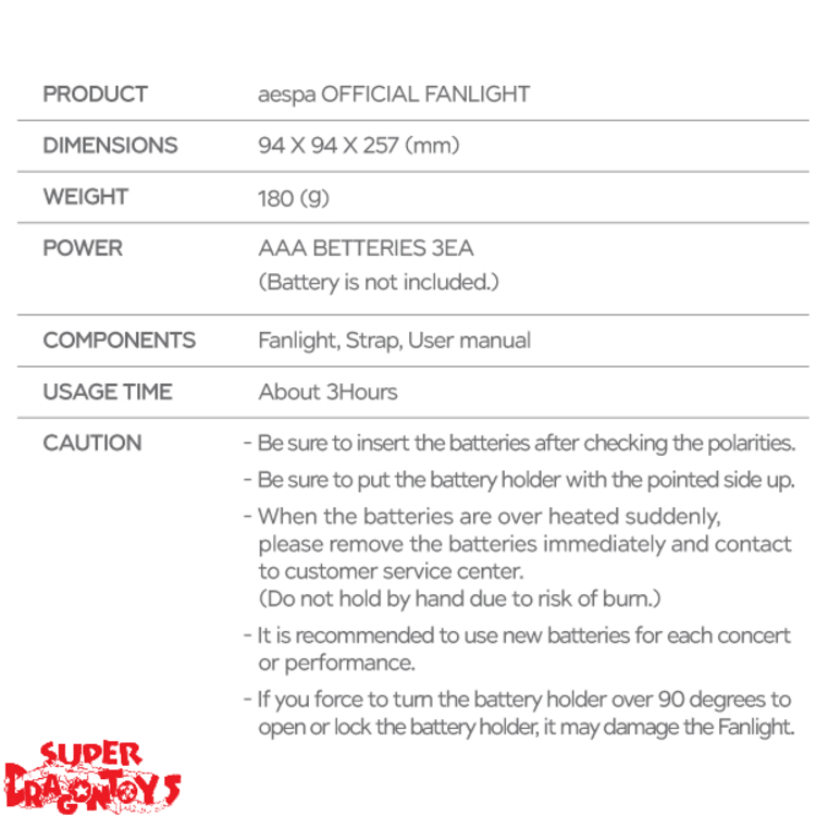 AESPA (에스파) - OFFICIAL FANLIGHT [LIGHTSTICK]