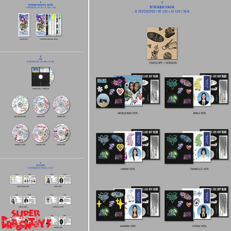 NEWJEANS (뉴진스) - NEWJEANS - [BLUEBOOK VERSION] - 1ST EP