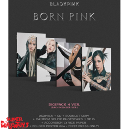 BLACKPINK (블랙핑크) - BORN PINK - [DIGIPACK VER.] - 2ND ALBUM + [ON-PACK FOLDED POSTER]