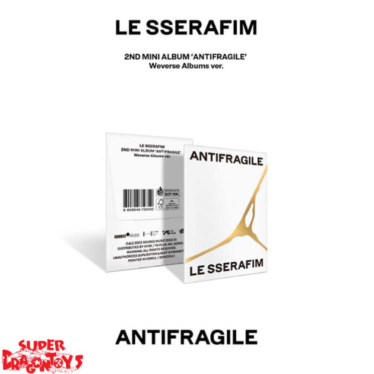 LE SSERAFIM (르세라핌) - ANTIFRAGILE - 2ND MINI ALBUM (META / WEVERSE ALBUM)
