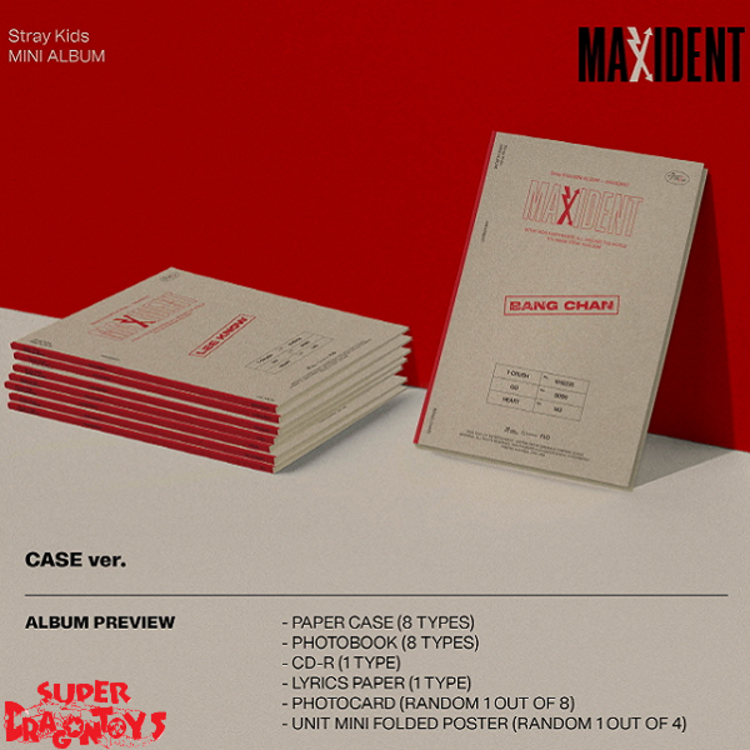 STRAY KIDS (스트레이 키즈) - MAXIDENT - [PAPER CASE VER.] - MINI ALBUM