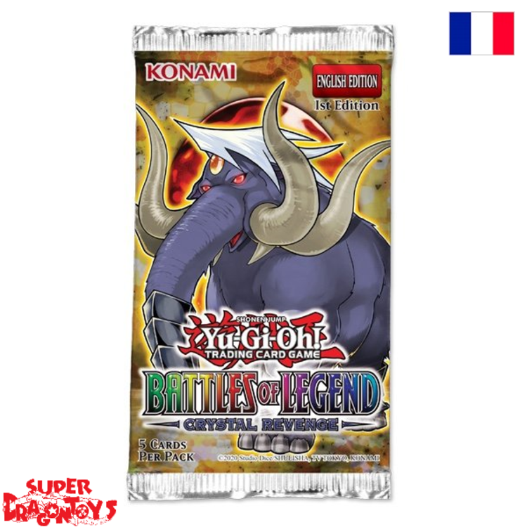 KONAMI YUGIOH TCG - BOOSTER "BATAILLES DE LÉGENDE : LA VENGEANCE DU CRISTAL" - EDITION FRANCAISE