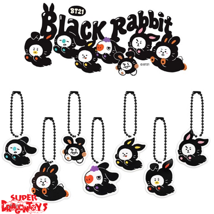 BTS (방탄소년단) - BT21 ACRYLIC KEYRING BLACK RABBIT - OFFICIAL MD
