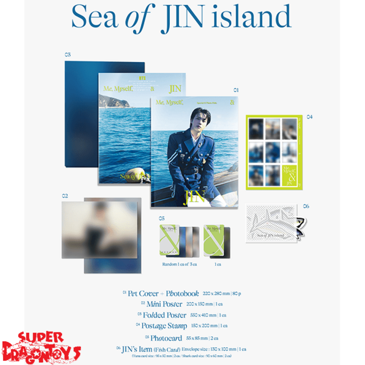 JIN (김석진) [BTS] - [ME, MYSELF, &] JIN "SEA OF JIN ISLAND" - [SPECIAL 8 PHOTO-FOLIO] PACKAGE