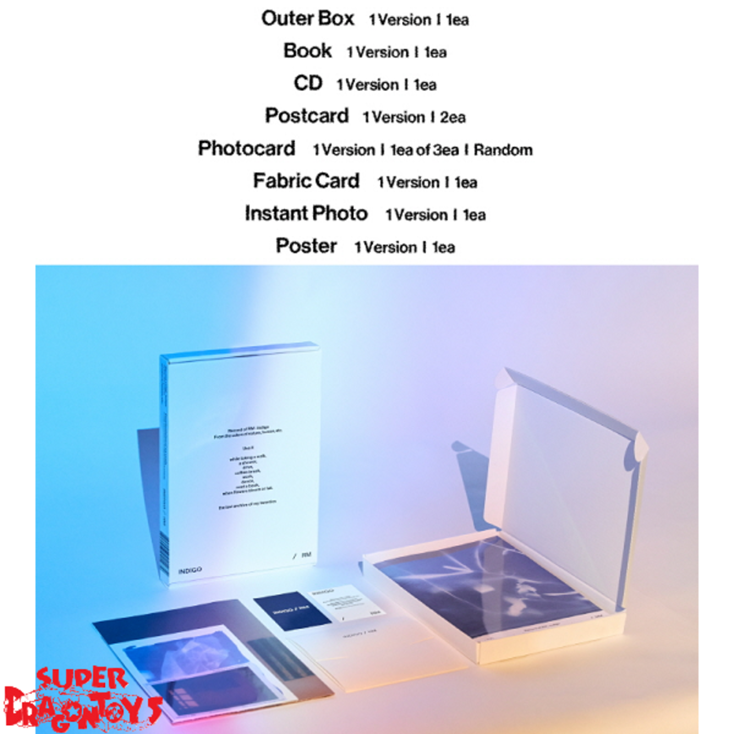 RM (김남준) [BTS] - INDIGO - [BOOK EDITION] - 1ST SOLO ALBUM + [ON