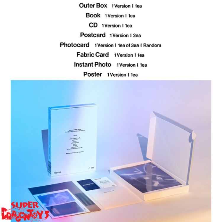 RM (김남준) [BTS] - INDIGO - [BOOK EDITION] - 1ST SOLO ALBUM + [ON-PACK FOLDED POSTER]