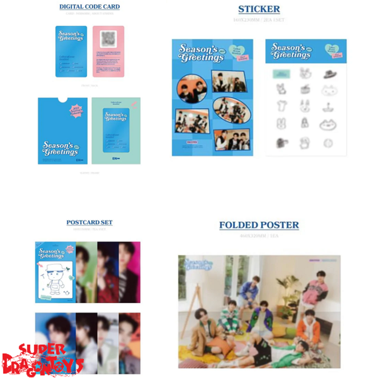 ENHYPEN (엔하이픈) - 2023 SEASON'S GREETINGS - [DESK CALENDAR + DIGITAL CODE CARD] PACKAGE + WEVERSE GIFT