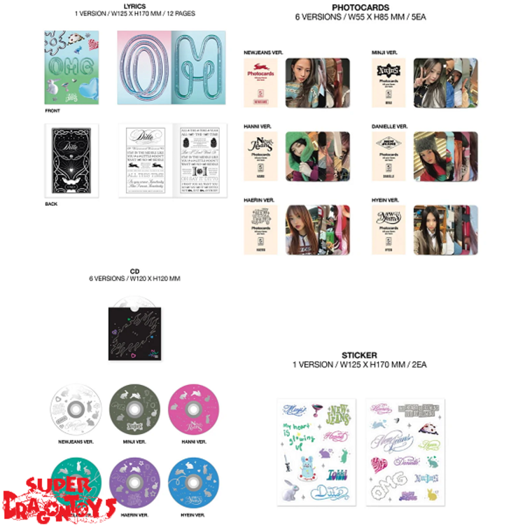 NEWJEANS (뉴진스) - OMG - [MESSAGE CARD VERSION] - 1ST SINGLE ALBUM