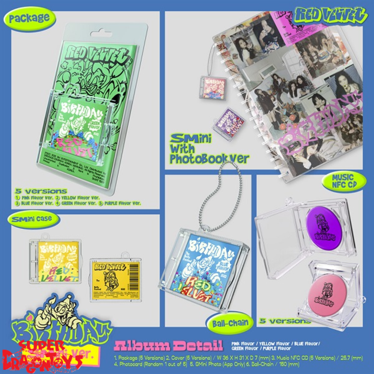RED VELVET (레드벨벳) - THE REVE FESTIVAL 2022 : BIRTHDAY - [SMINI VER.] - MINI ALBUM