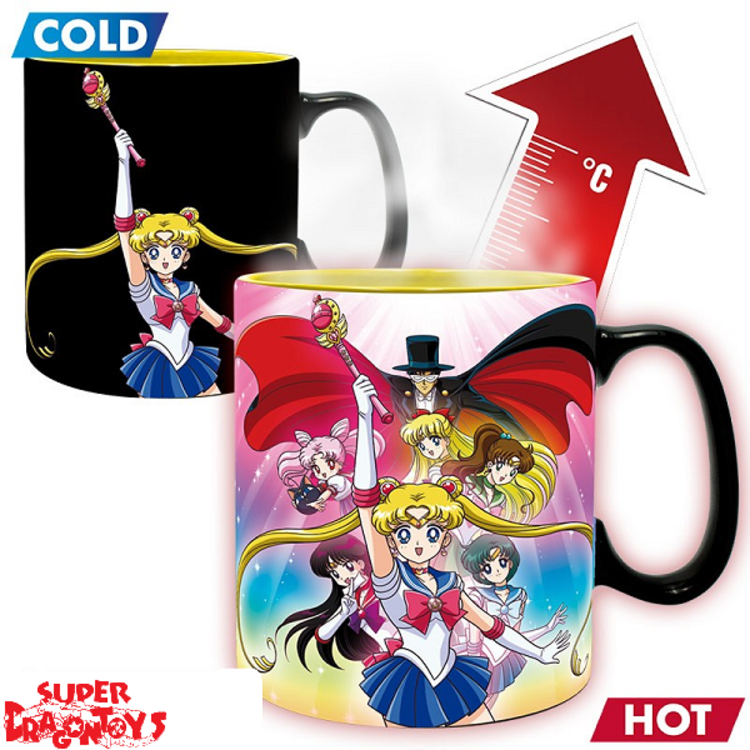 ABYSTYLE SAILOR MOON - MUG MAGIQUE THERMO REACTIF "GROUPE"