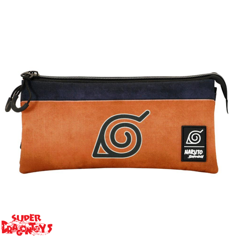 NARUTO SHIPPUDEN - TRIPLE PENCIL CASE "KONOHA SYMBOL"