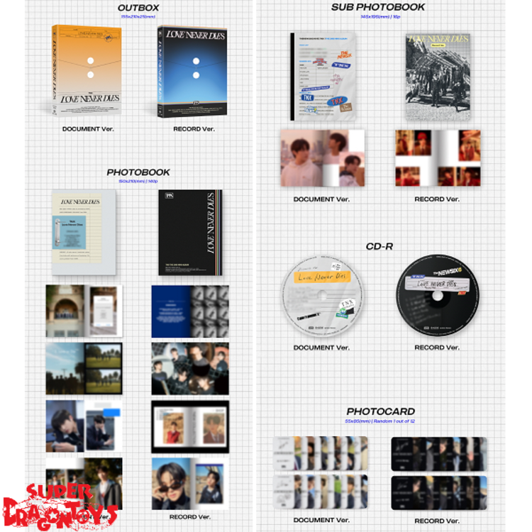 TNX (티엔엑스) - LOVE NEVER DIES - 2ND MINI ALBUM + [ON-PACK FOLDED POSTER]