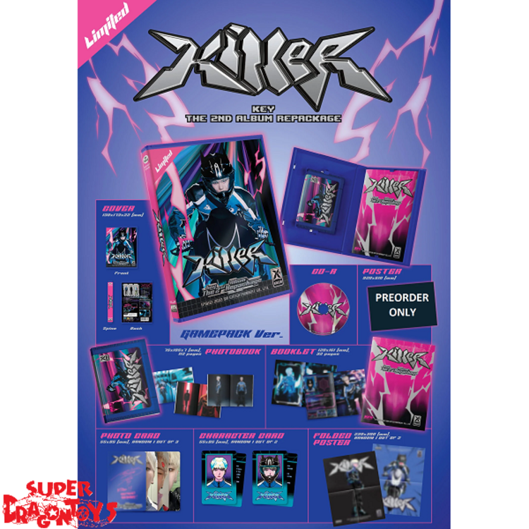 KEY (키) [SHINEE] - KILLER - [GAMEPACK VER. / LIMITED] - 2ND [REPACKAGE] ALBUM