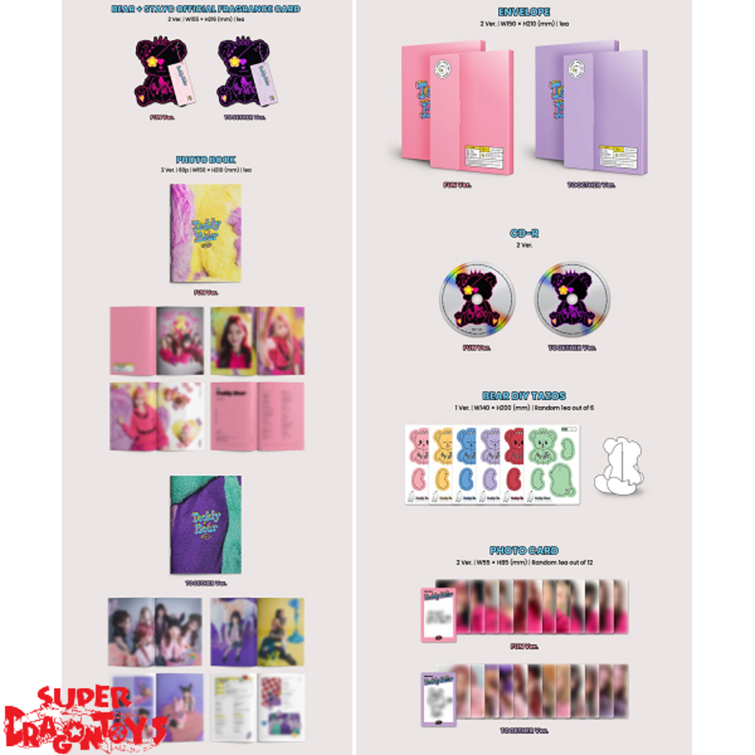 stayc teddy bear アルバム 封入 店舗 特典 トレカ ユン STAYC｜韓国4枚目のシングル『Teddy Bear』でカムバック